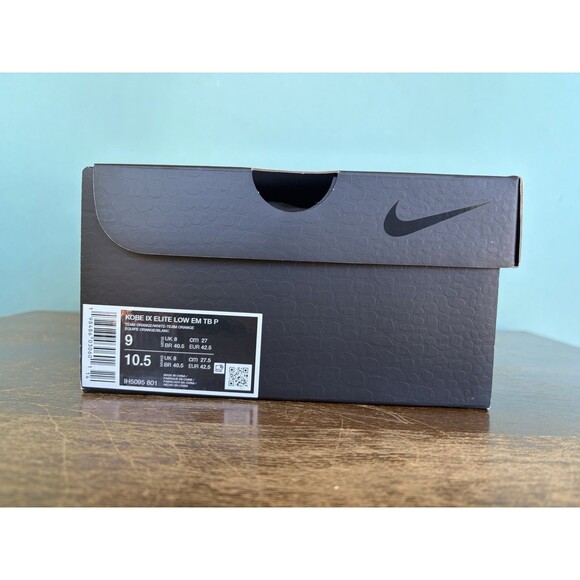 Nike Kobe 9 Protro EM TB Team Orange Men\'s Size 9 Player Exclusive IH5095-800